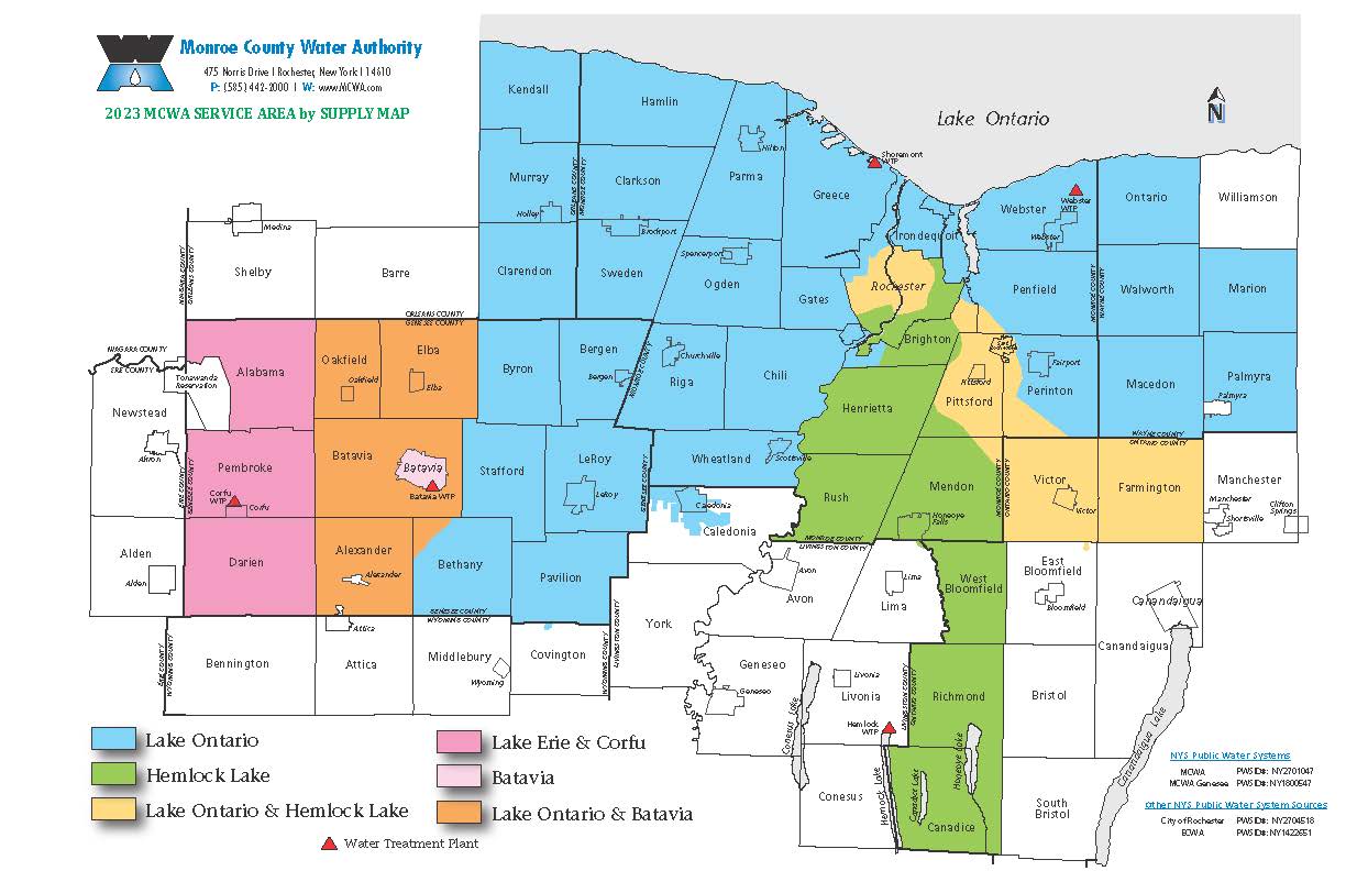 2023 Service Area by Supply Map