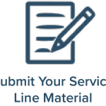 clipboard icon - submit your service line material