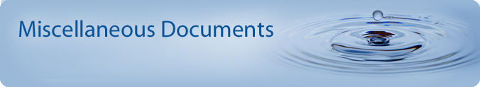 Miscellaneous Documents Banner - water bubble rising from splash.