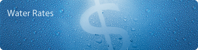 Water Rates Banner - Dollar Sign watermark